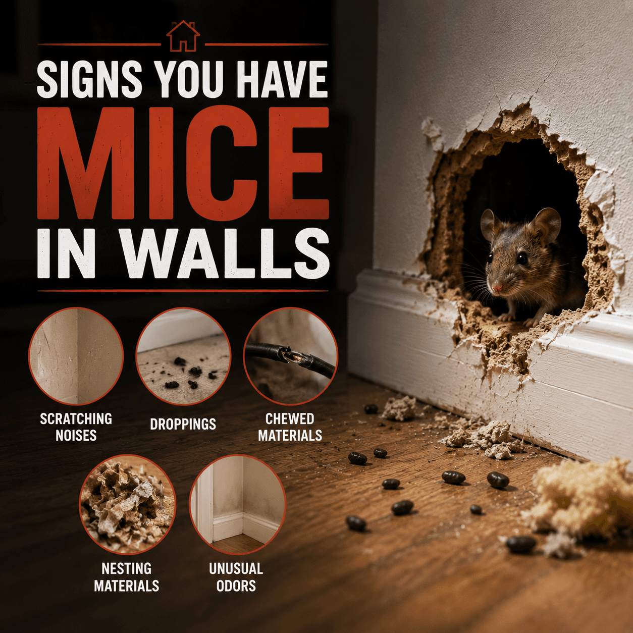 Signs You Have Mice in Walls: How to Identify a Hidden Infestation