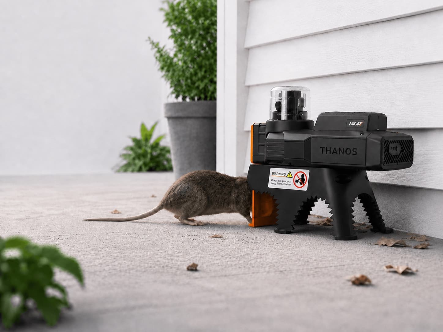 MK47 detecting a rodent in the trigger zone