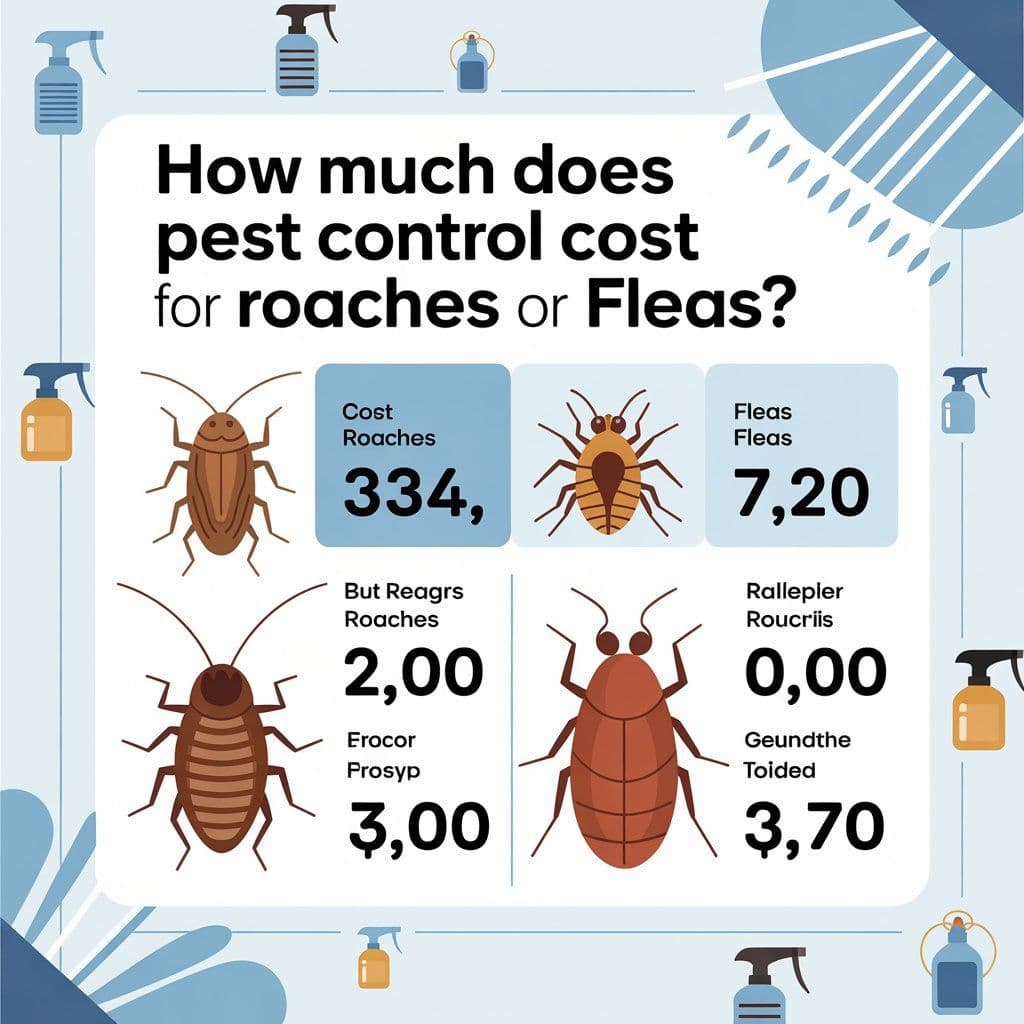 How Much Does Pest Control Cost for Roaches or Fleas