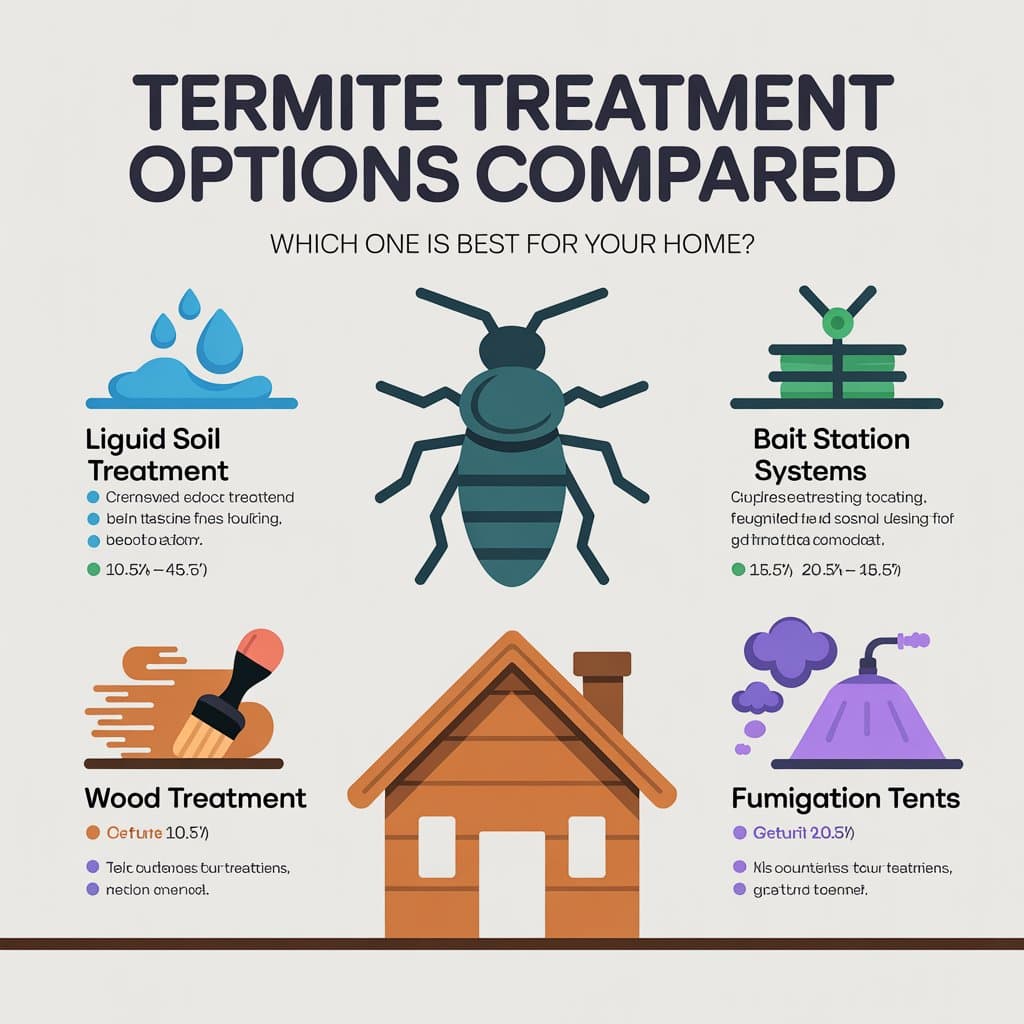 Termite treatment options compared – which one is best for your home