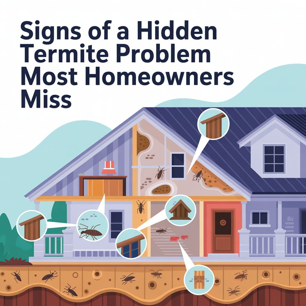 Signs of a Hidden Termite Problem Most Homeowners Miss