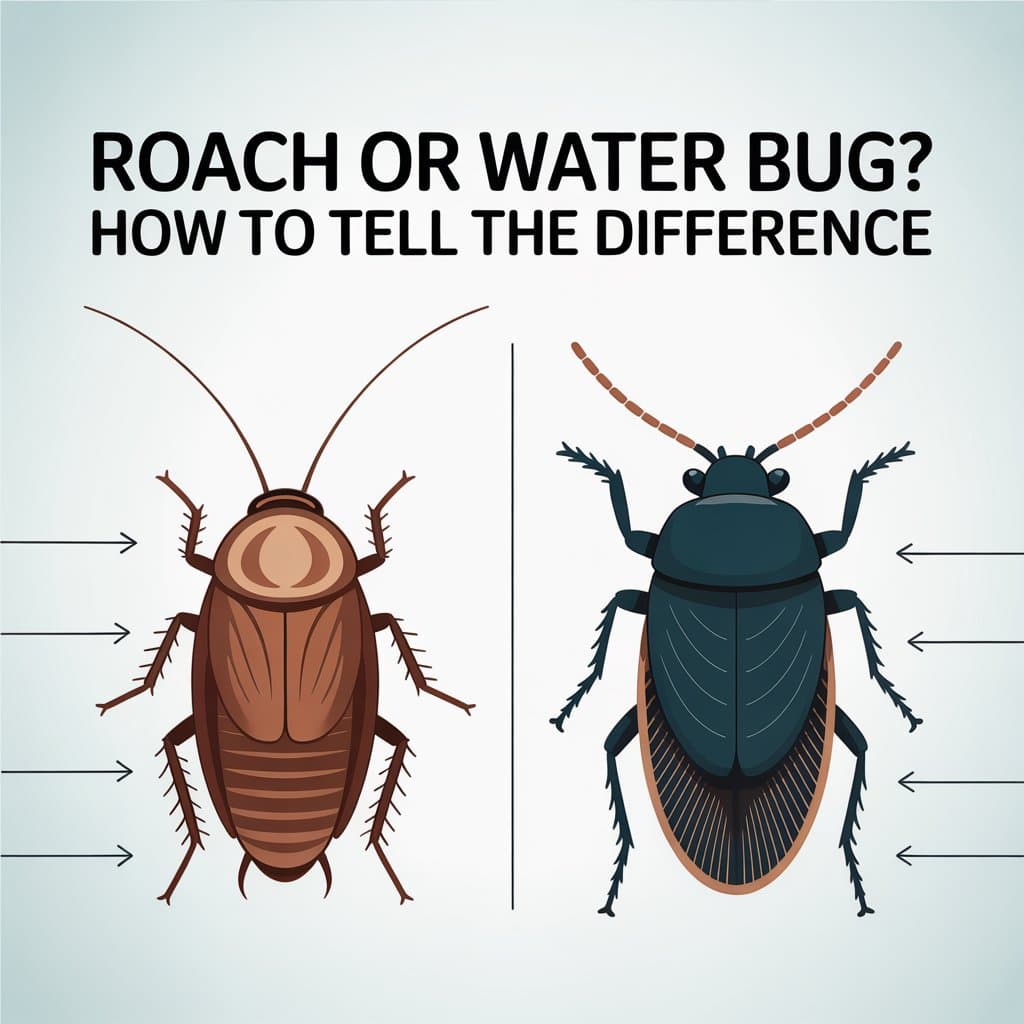 Roach or Water Bug How to Tell the Difference