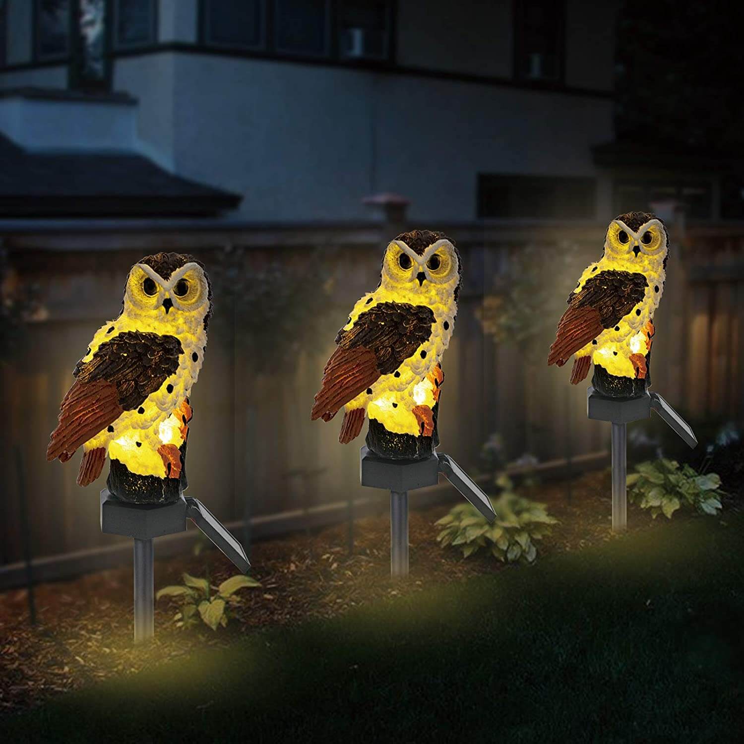 owl solar light