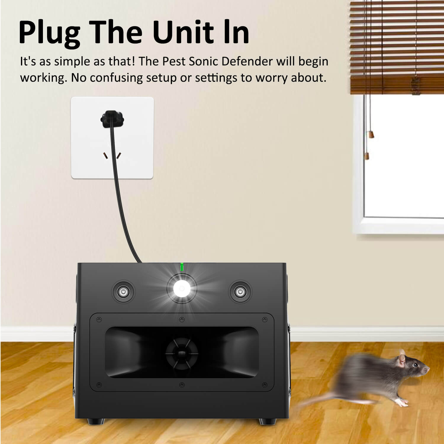 High-Power Ultrasonic Rodent Repeller