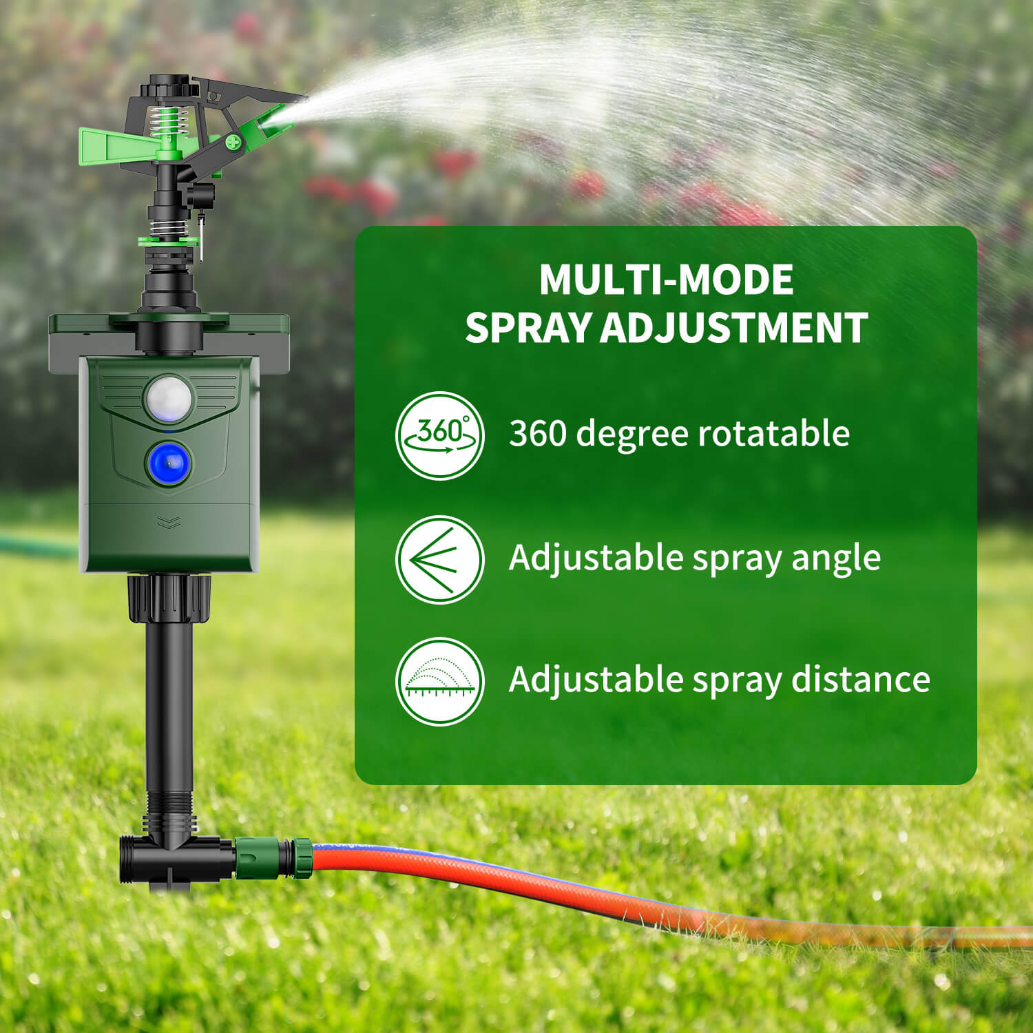 Motion Activated Sprinkler Animal Deterrent 