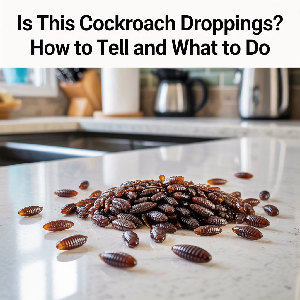Is this cockroach droppings how to tell and what to do