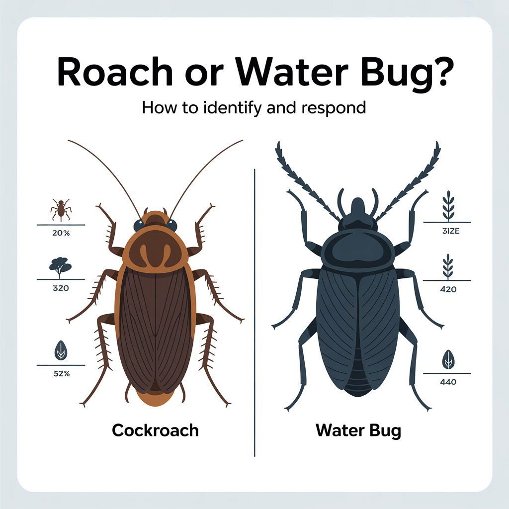 Roach or water bug how to identify and respond