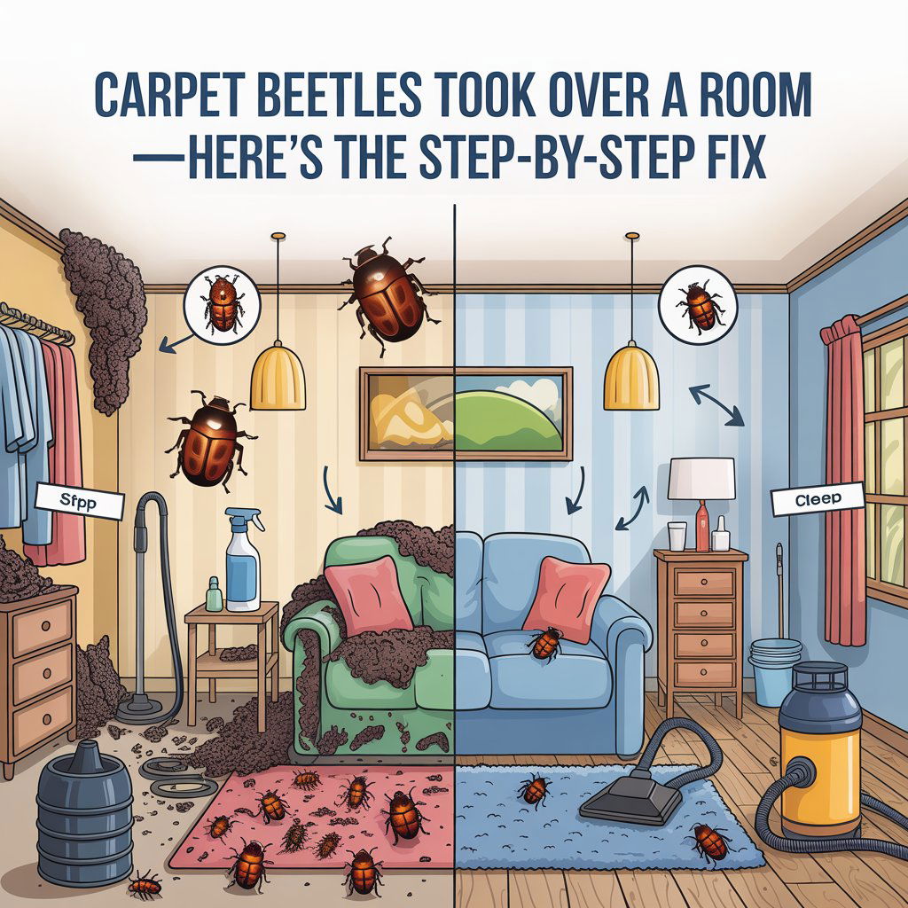 Carpet Beetles Took Over a Room—Here’s the Step by Step Fix