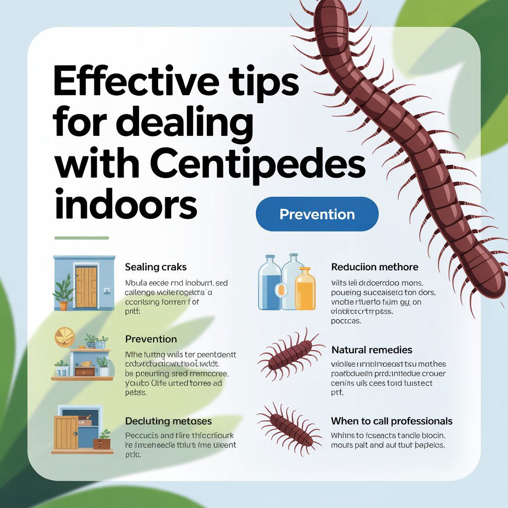 Effective tips for dealing with centipedes indoors