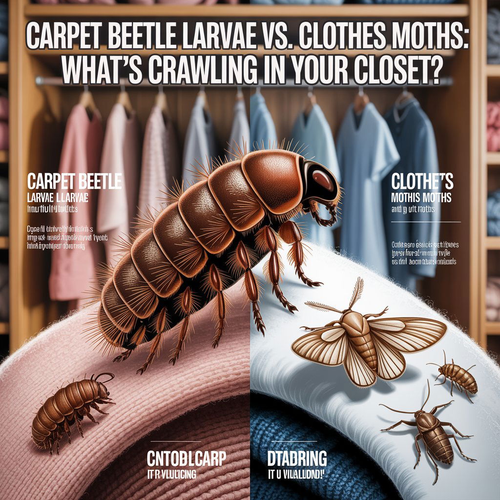 Carpet Beetle Larvae vs. Clothes Moths What’s Crawling in Your Closet
