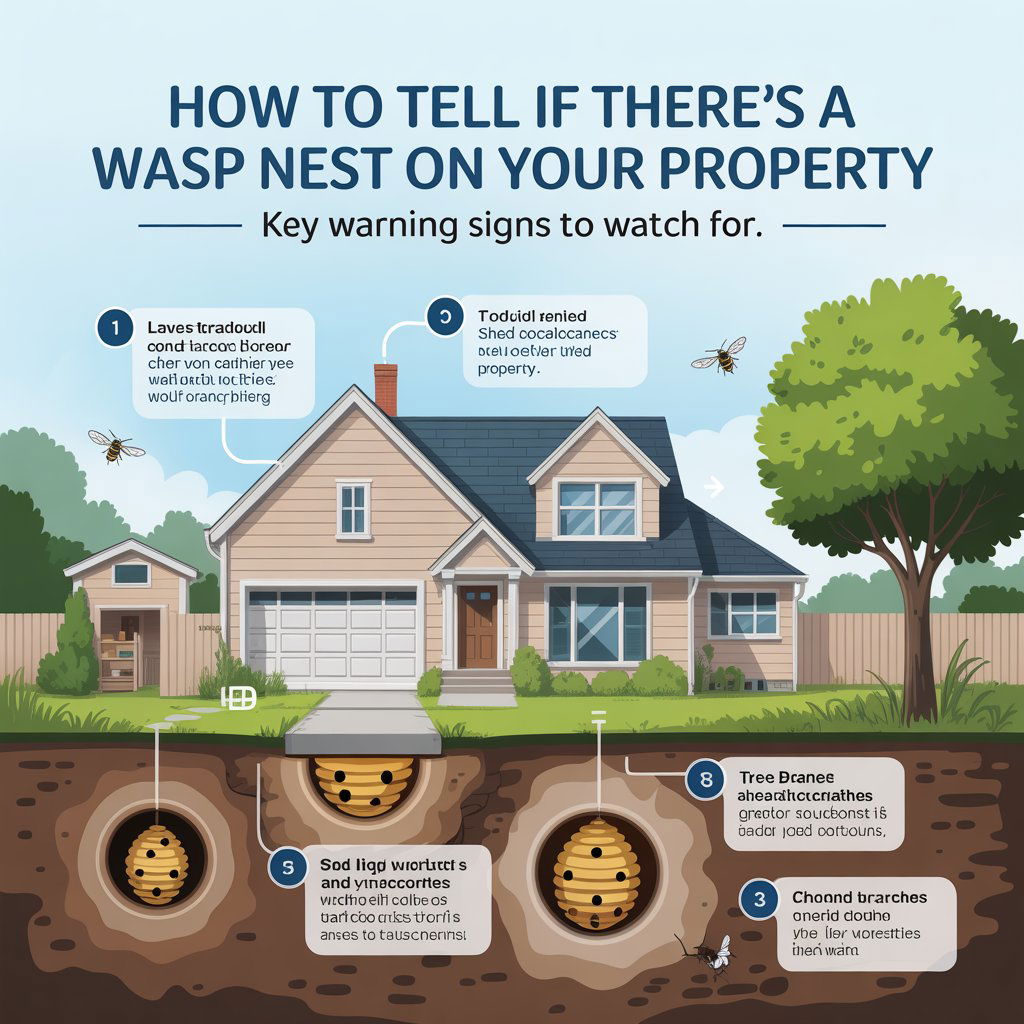 How to Tell If There’s a Wasp Nest on Your Property