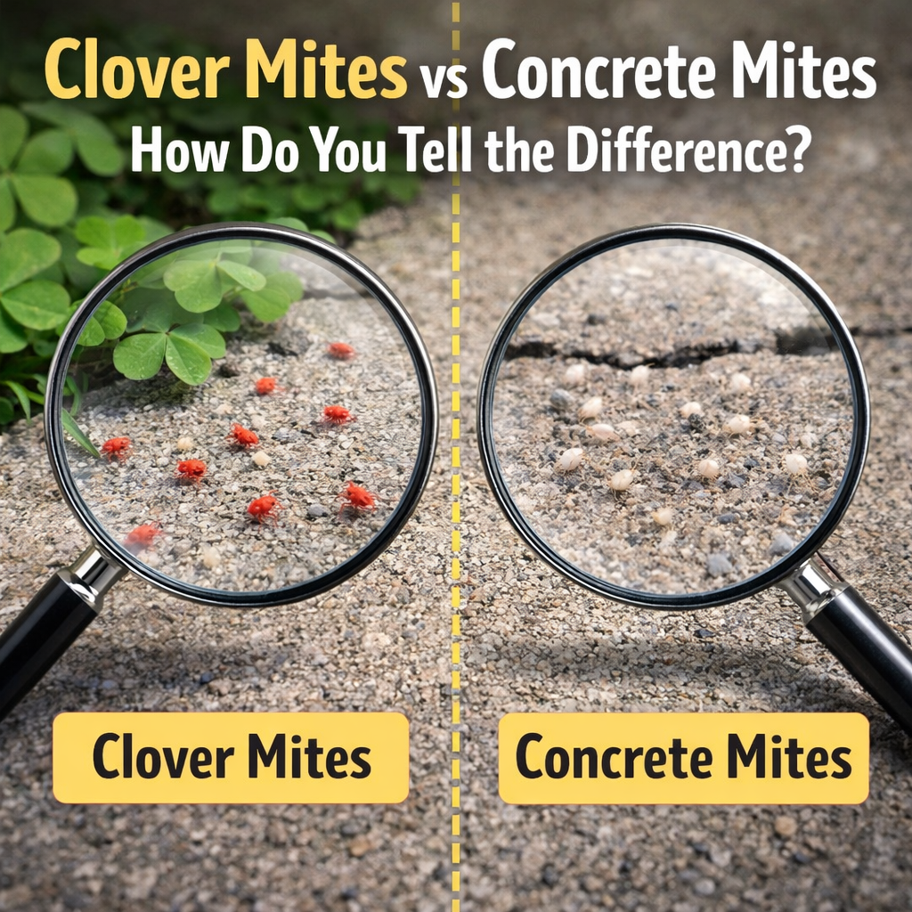 Clover Mites vs Concrete Mites – How Do You Tell the Difference