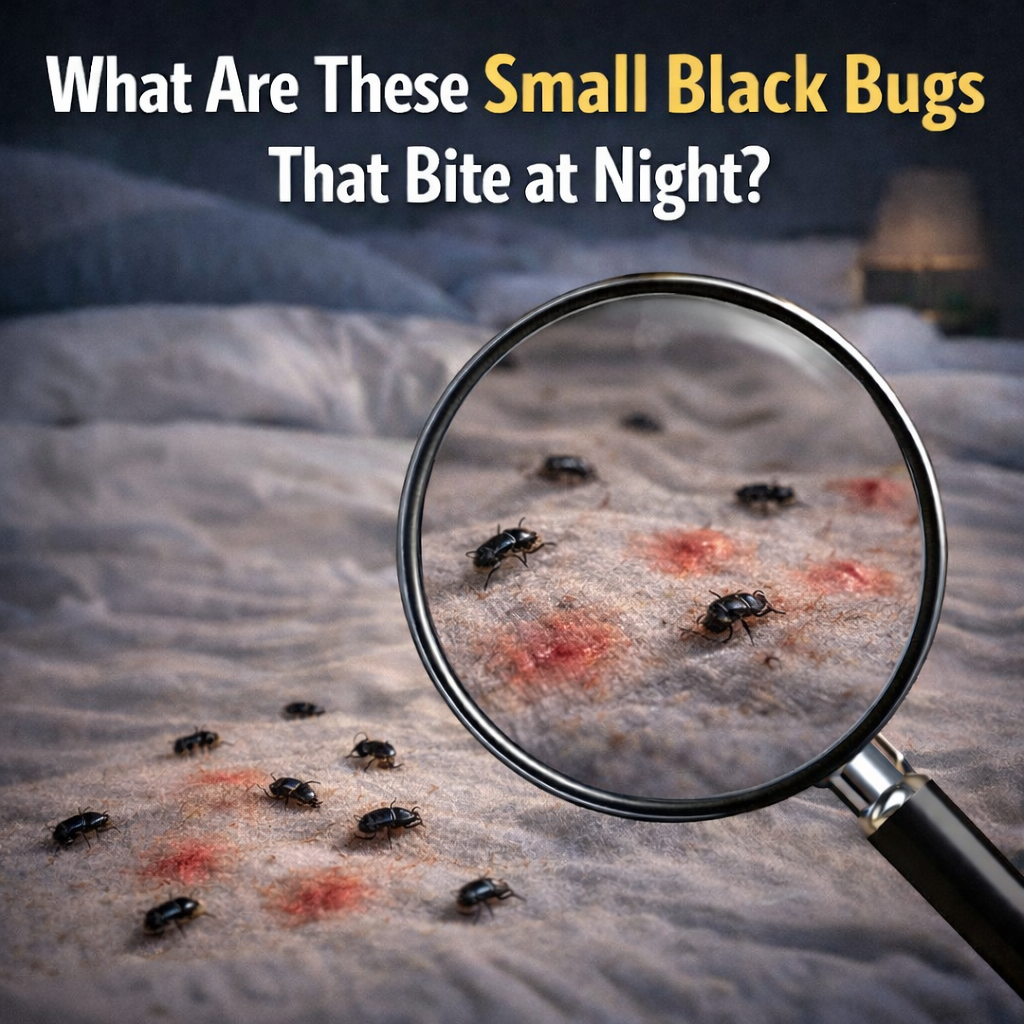 What Are These Small Black Bugs That Bite at Night