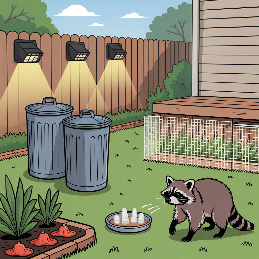 Best Way to Deter Raccoons From Entering a Backyard