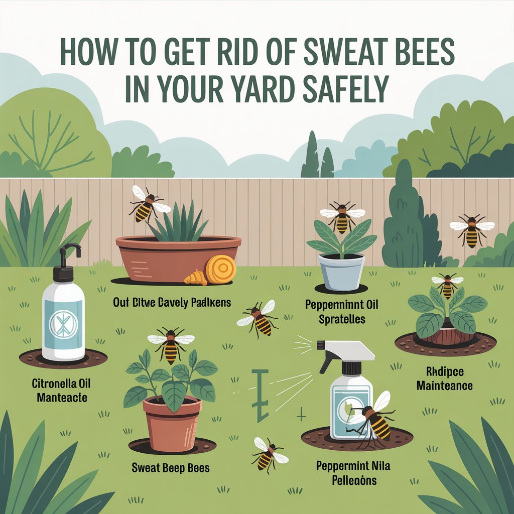 How to Get Rid of Sweat Bees in Your Yard Safely