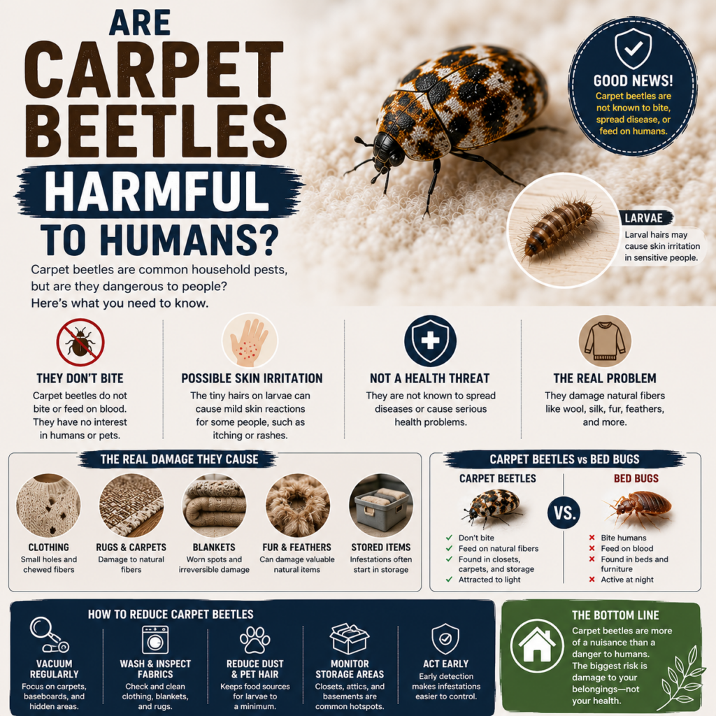 Are Carpet Beetles Harmful to Humans