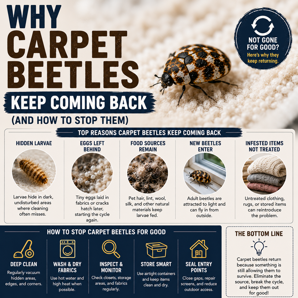 Why Carpet Beetles Keep Coming Back